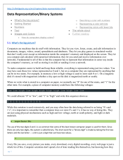 IB Computer Science Guide: Binary Representation
