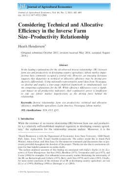 Considering Technical and Allocative Efficiency in the Inverse