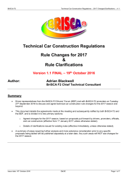 BriSCA F2 Technical Rule Changes for 2017