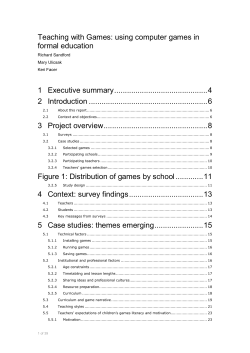 Teaching with Games