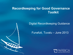 Digital Recordkeeping