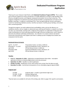 Dedicated Practitioner Program Application