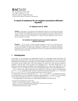 A result of existence for an original convection