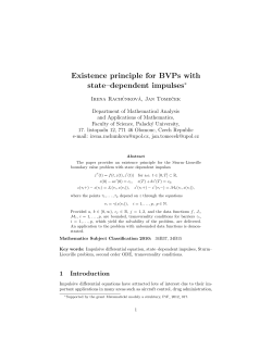Existence principle for BVPs with state&ndash;dependent impulses