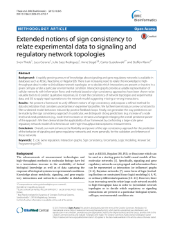 Extended notions of sign consistency to relate experimental data to