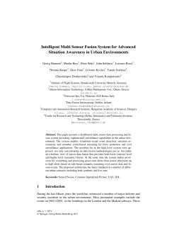 Sensor Fusion System for Situation Awareness in Urban Environments