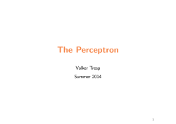 The Perceptron