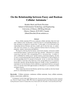 On the Relationship between Fuzzy and Boolean Cellular Automata