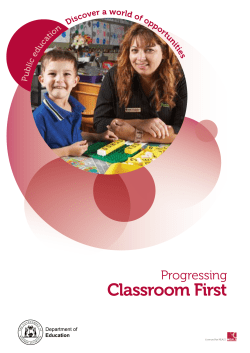 Classroom First - The Department of Education