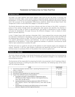 Framework for Formulating the Three