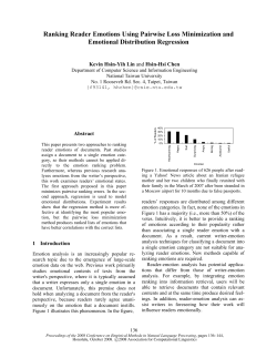 Ranking Reader Emotions Using Pairwise Loss Minimization and
