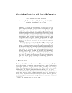 Correlation Clustering with Partial Information