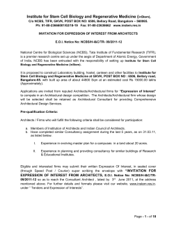 Institute for Stem Cell Biology and Regenerative Medicine (inStem