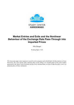 Market Entries and Exits and the Nonlinear Behaviour of the