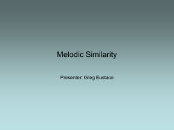 Melodic Similarity