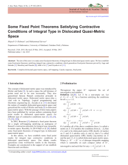 Some Fixed Point Theorems Satisfying Contractive Conditions of