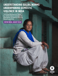 Understanding Social Norms Underpinning Domestic