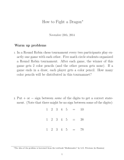 How to Fight a Dragon - UCLA Department of Mathematics