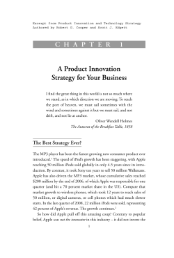 A Product Innovation Strategy for Your Business - Stage