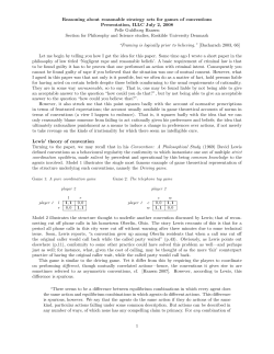 Reasoning about reasonable strategy sets for games of