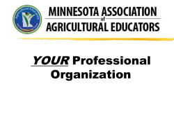 Member Benefits PowerPoint - Minnesota Association of Agricultural
