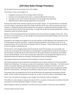 J/24 Class Rules Change Procedure