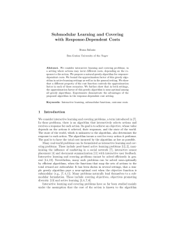 Submodular Learning and Covering with Response