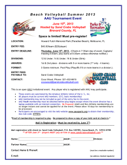 AAU Tournament Event