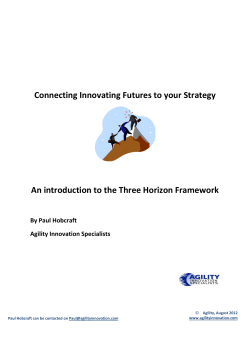 Connecting Innovating Futures to your Strategy Series one