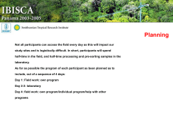 Focal taxa - Royal Belgian Institute of Natural Sciences