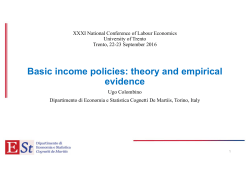 Basic income policies: theory and empirical evidence