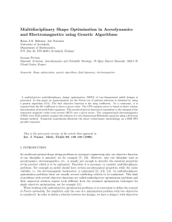 Multidisciplinary Shape Optimization in Aerodynamics and