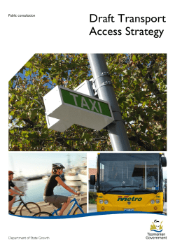 Draft Transport Access Strategy
