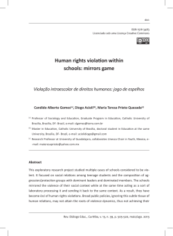 Human rights violation within schools: mirrors game