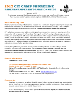 Highland Terrace CIT Trip Letter