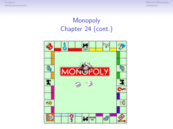 Monopoly Chapter 24 (cont.)