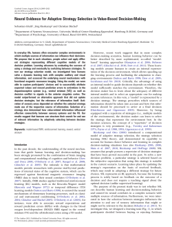 Neural Evidence for Adaptive Strategy Selection