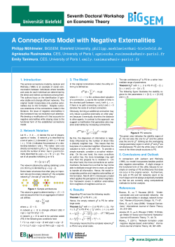 Seventh Doctoral Workshop on Economic Theory