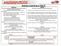 Parent information for first term