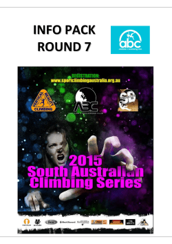 SA State Boulder Titles - Sport Climbing Australia
