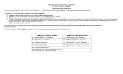 Bid Evaluation Criteria: RADAR Replacement