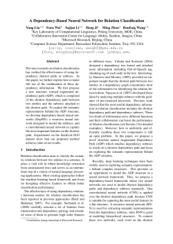 A Dependency-Based Neural Network for Relation Classification