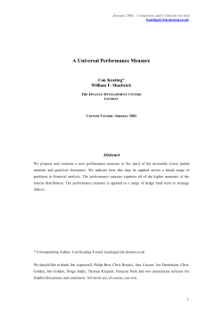 A Universal Performance Measure