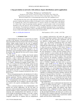 L-hop percolation on networks with arbitrary degree distributions