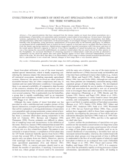 EVOLUTIONARY DYNAMICS OF HOST