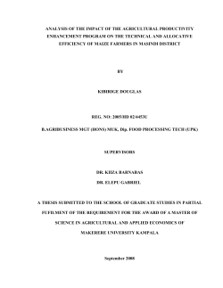 analysis of technical and allocative efficiency among apep
