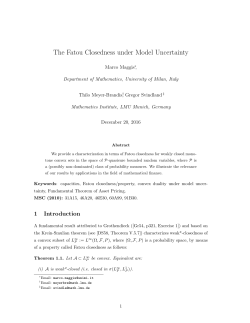 The Fatou Closedness under Model Uncertainty