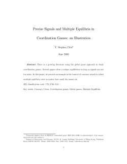 Precise Signals and Multiple Equilibria