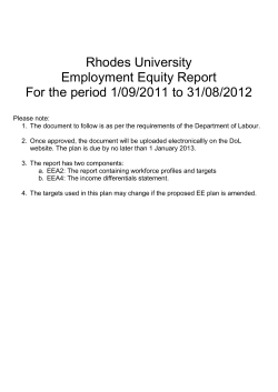 Section B: Workforce Profile