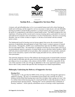 How the services have been designed to meet the specific needs of